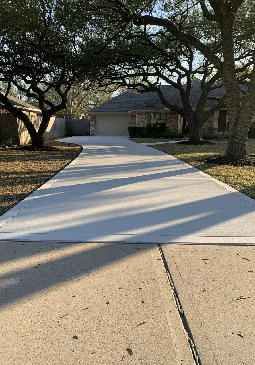 Houston property exterior showing local architectural style and mature vegetation.